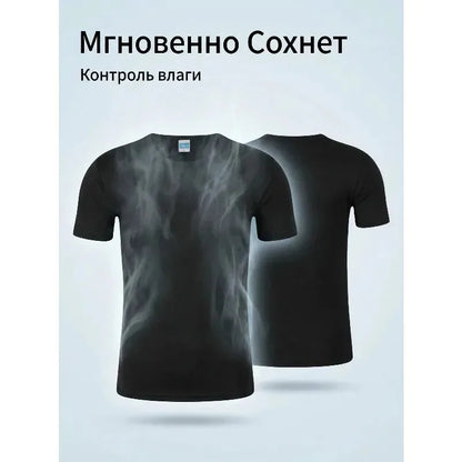 Men's Casual Outdoor Activity Short Sleeved T-shirt Summer Unisex Quick Drying Sports T-shirt