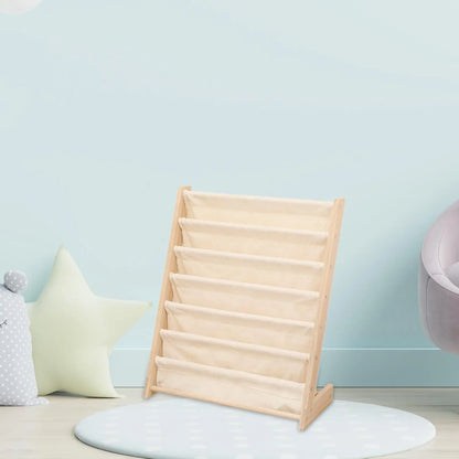 Children's Bookcase Display Nursery Bookshelf Easy to Access Sturdy Kids Bookshelf Baby Bookcase Organizer for Boys and Girls