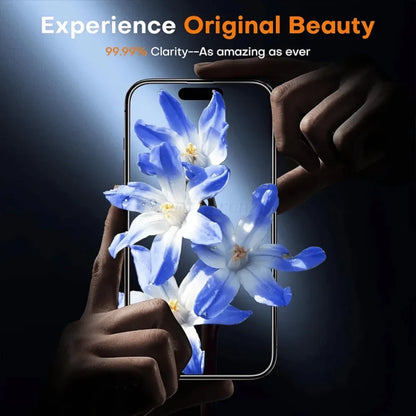 2Pcs Ultra HD Tempered Glass For iPhone 17 16 15 14 13 Pro Max Air 16e 12 11 Pro 15 14 Plus XS XR One Click Easy Install Glass