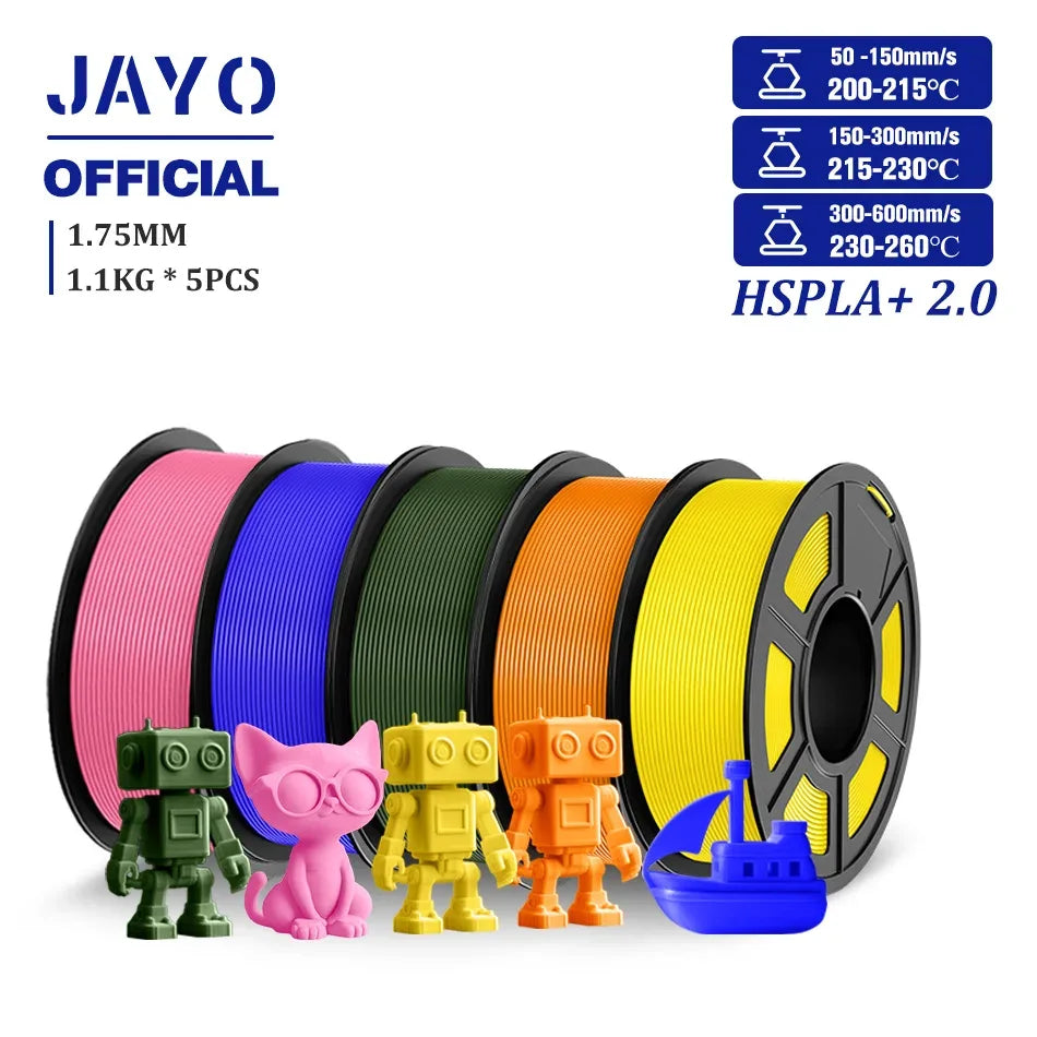 JAYO PLA/PLA META/PETG/SILK/PLA+/Wood/ ABS/Marble 3D Printer Filament 1.75mm 5KG 3D Printing Materials for 3D Printer&3D Pen