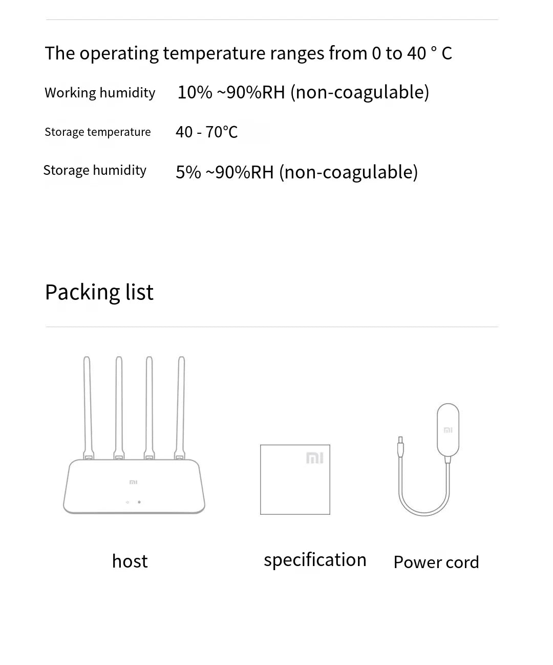 Xiaomi Router 4A Gigabit Edition 1000M 100M 5GHz 2.4GHz WiFi ROM 16MB DDR3 64MB 128MB High Gain 4 Antennas Remote Mi APP Control