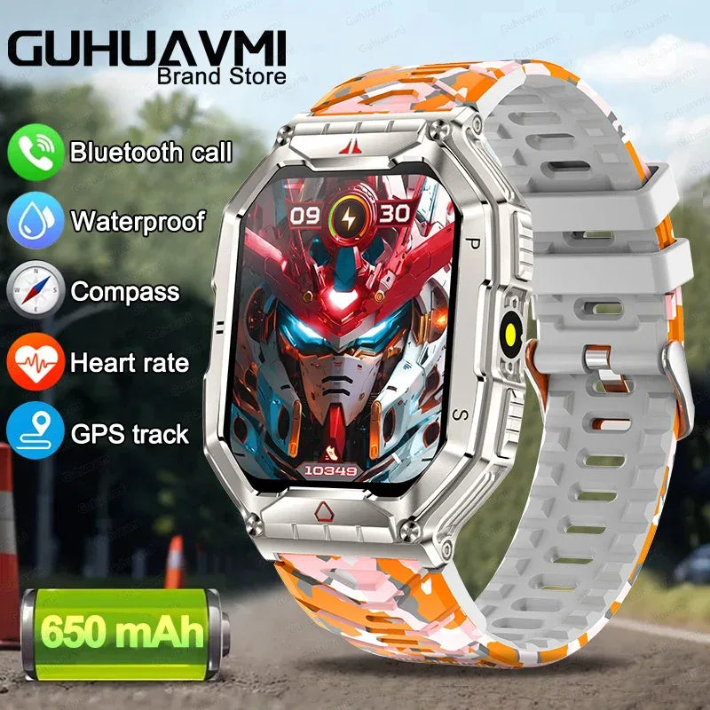 2025 New Men's Smart Watch 360 * 360 HD Touch Screen Sports Waterproof Smartwatch Health Monitoring Bluetooth Call Smart Watches