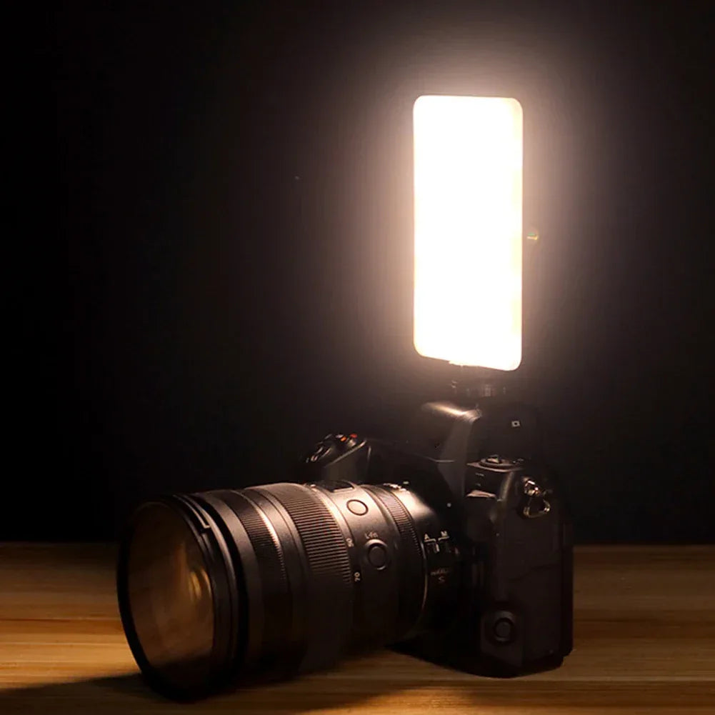 LED Camera Fill Light 2700-6500K RGB Video Light Rechargeable Handheld Fill Light Photography Lighting Accessories