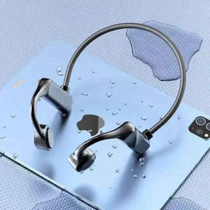KS-19 Bone Conduction Headphones Bluetooth V5.1 Wireless Headset Sports Neckband Earphones Ear Hook For Workouts Running Driving