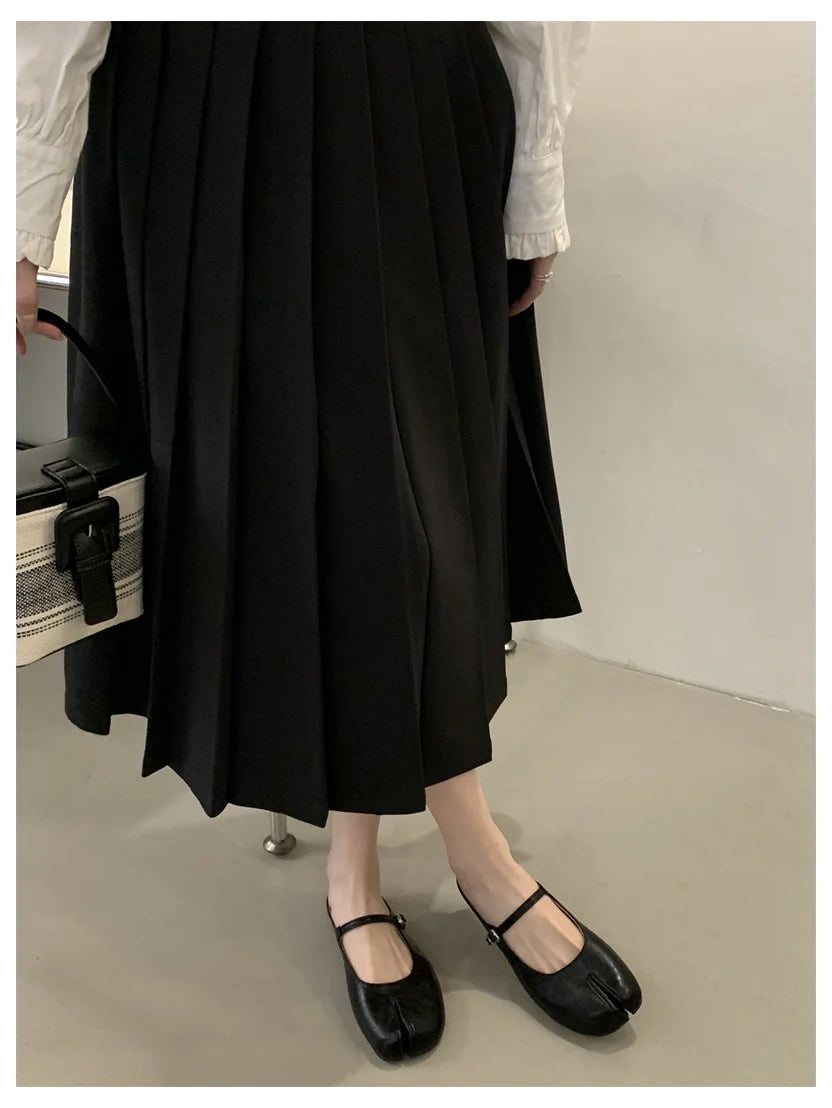 Women Tabi Ninja Slippers Brand Mules Soft Microfiber Comfy Flats Fashion Split Toe Slides Casual Loafer Shallow Ballerina Mujer