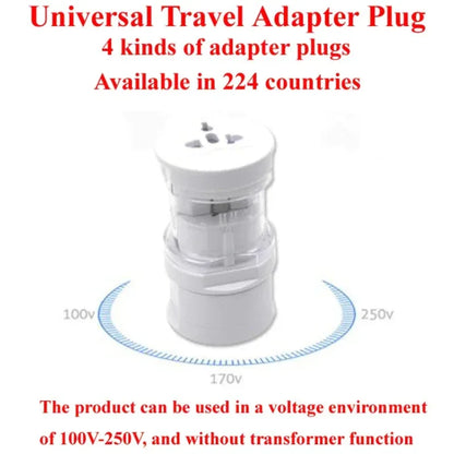 Global Plug Adapter Cylindrical International Travel Converter European United States Travel Plug Converter Electric Appliance