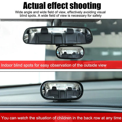 Universal Car Accessories Car Mirror Auxiliary Rear View Mirror Wide Angle Side Rear Mirrors Reverse Blind Spot 360° Adjustable