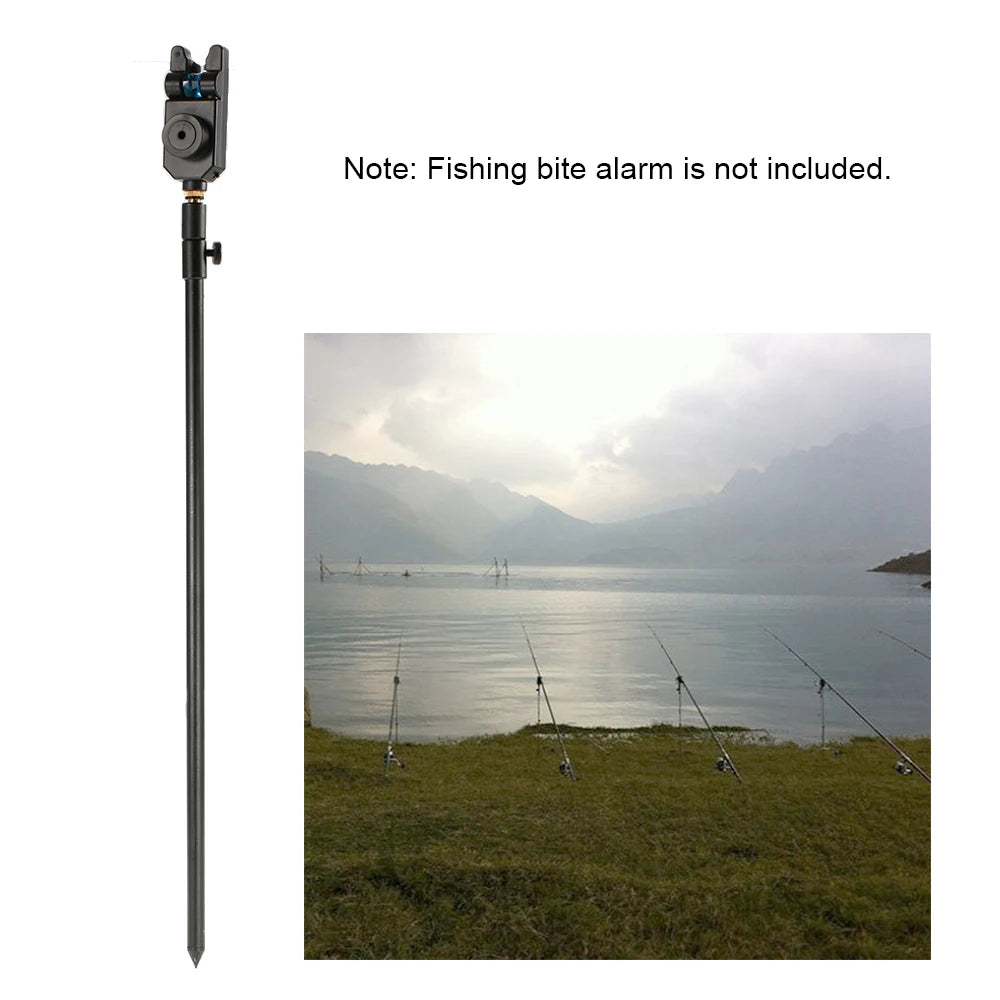 48-75cm Extending Aluminum Alloy Fishing Bankstick Adjustable Carp Fishing Bank Stick Fishing Rod Pod Rest for Bite Alarm