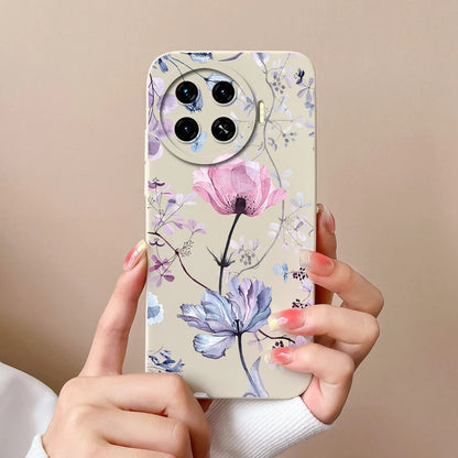 Cover For Tecno Spark 20 Pro+ 4G Case Phone Bags Pretty Flower Liquid Soft Silicone Shell For Tecno Spark20 Pro Plus Funda Coque