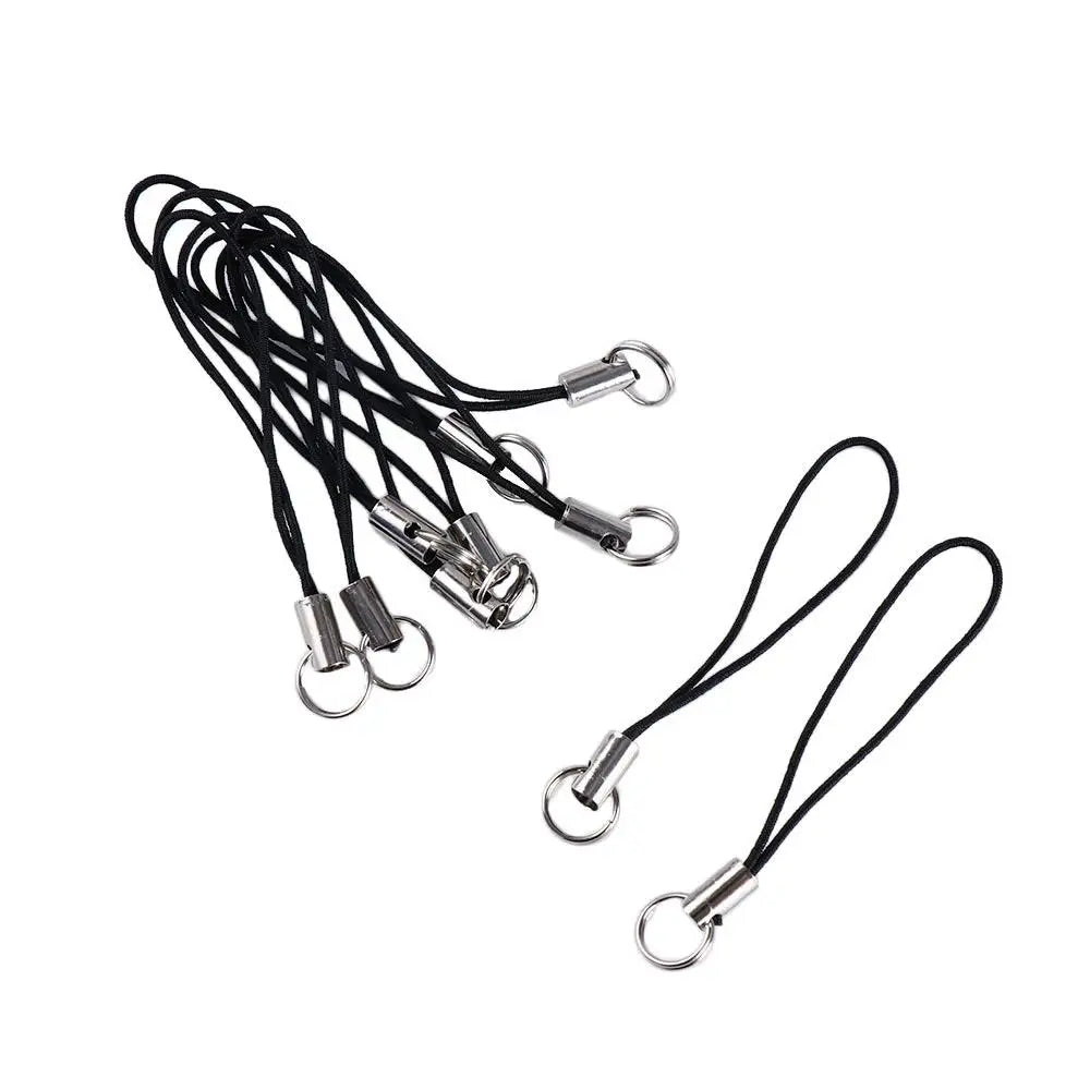 10Pcs Phone Hanger Clips Key Holder Bag Key Ring DYM Phone Lanyard String Phone Lanyard Lobster Clasp Rope Lanyard Lariat Cords