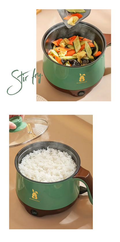 Multi Cookers Electric Rice Cooker Non-stick Pan Heating Pan Electric Cooking Pot Machine Double Layer Steamed Eggs Pan Soup Pot