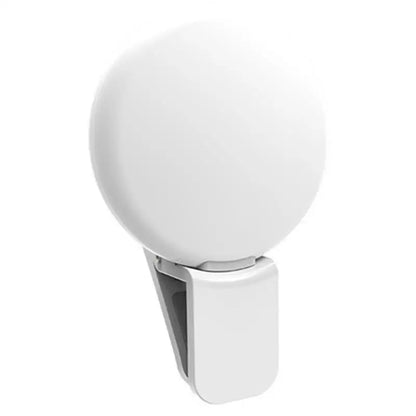 Portable Mini LED Selfie Ring Light for Mobile Phones Durable Three Step Dimming Photography Clip-On Fill Light for Perfect Self