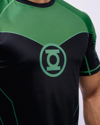 Summer New DC Comics Special Edition Green Lantern Printed Quick-Dry Sports Training Wear Men's Loose Breathable Sports T-shirt