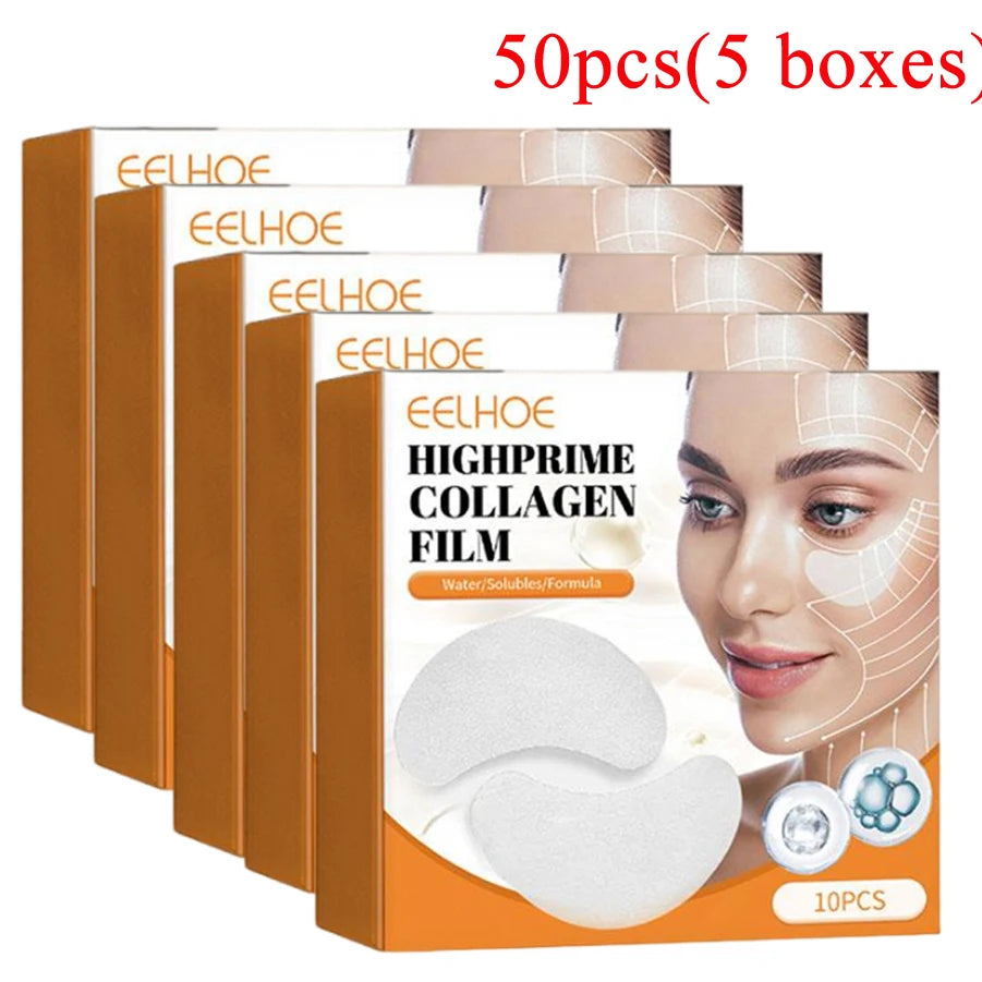 5 BOXES Collagen Soluble Patches Film Anti Wrinkles Remove Dark Circles Facial Mask Moisturizing Lifting Firming Skin Eyes Care