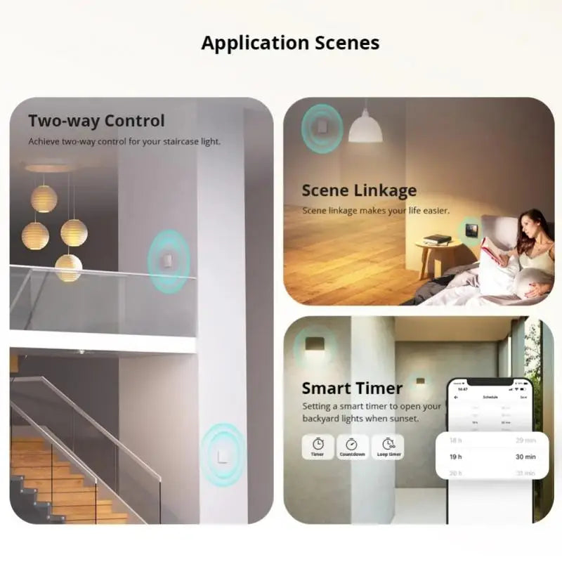 SONOFF ZBMINI-L2 Zigbee DIY Mini Smart Switch Module No Neutral Wire Required Switch Work With Alexa Google Alice Smartthing