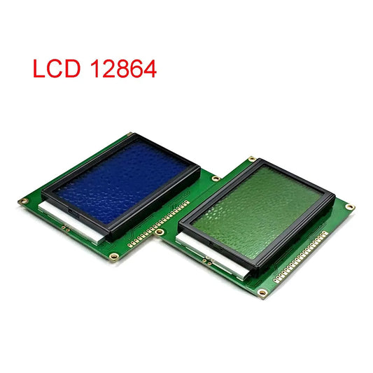 12864 LCD Display Module 5V LCD LED Display Board Yellow Green Blue Screen with Backlight ST7920 Parallel Port 128*64 128X64 by PDG ibma