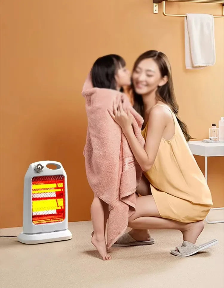 DMWD Electric Heater Portable Quartz Tube Heating Machine Bedroom Office Small Sun Heater Winter Warmer Thermal Heating Radiator