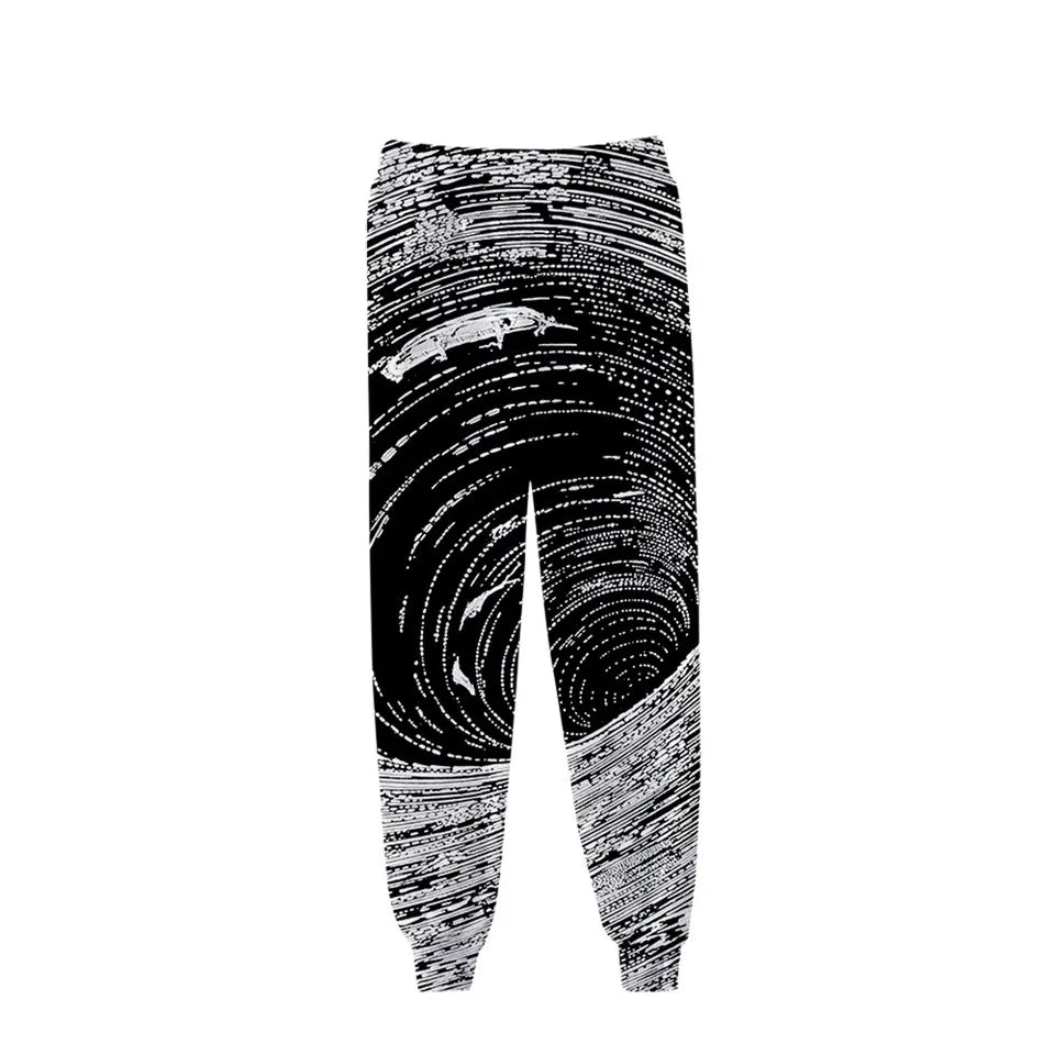 New Hot Sale 3D Print Tie Dye Pink and Green Pants Colorful Psychedelic Trousers Streetwear Men/Women Sweatpants