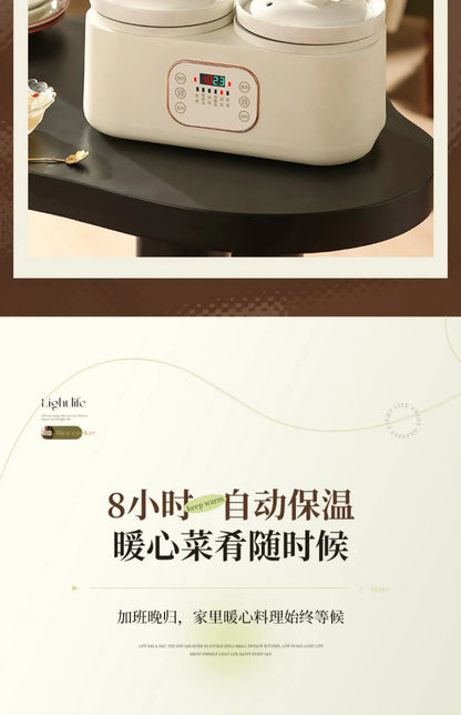 Ceramic Electric Stew Pot Porridge Cooker Porridge Stew Pot Electric Casserole Household Automatic Stew Pot Самогонный Аппарат
