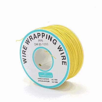1Pcs 250M 30AWG Wire Cable 8 Color PCB Soldering Fly Iine Breadboard Jumper Colored Insulation Wrap Cable Tinned Pure Copper