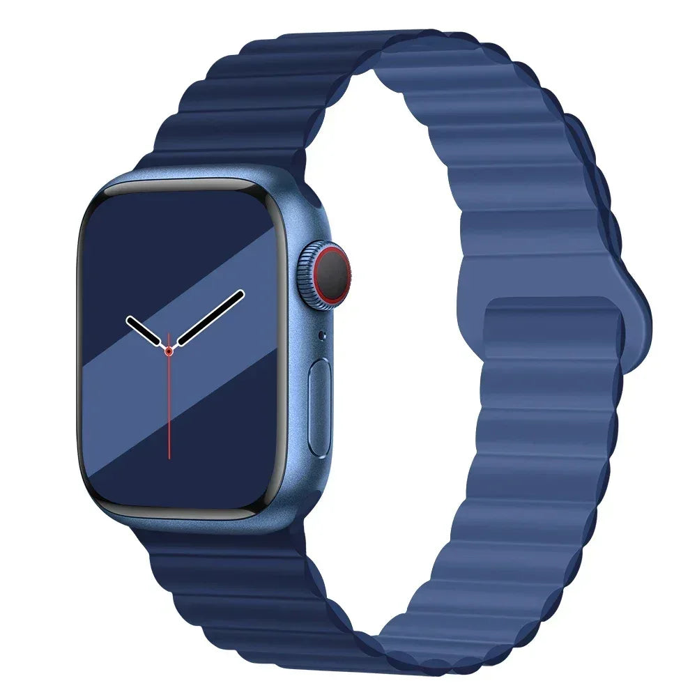 NEW Original Liquid Silicone Magnetic bands for Apple watch band Ultra 2 Series 9 SE iwatch 42mm 44mm 45mm 49mm 38mm 40mm 41mm