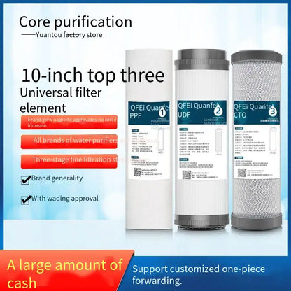10inch Universal Water Filter Cartridge,PP Cotton Granular Activated Carbon Cartridge,Water Filter Replacement