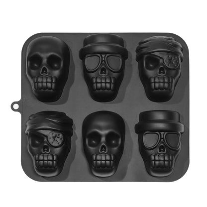 3D Skull Baking Cake Mold for Halloween ,Ice mold,Food Grade Silicone DIY Large Skull Cake Pan,Halloween Decor Birthday Party