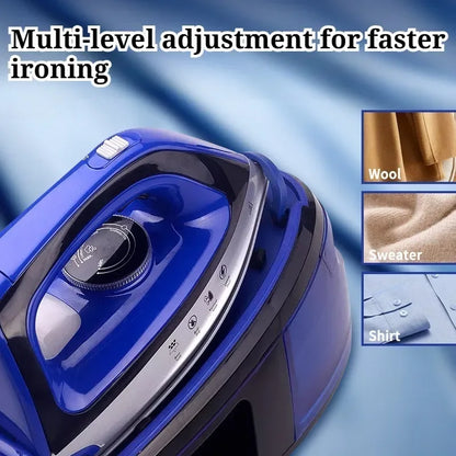 Large Capacity Water Tank Handheld Electric Irons Powerful Steam Faster Ironing Widened Panel Clothes Steam Iron Home Appliances
