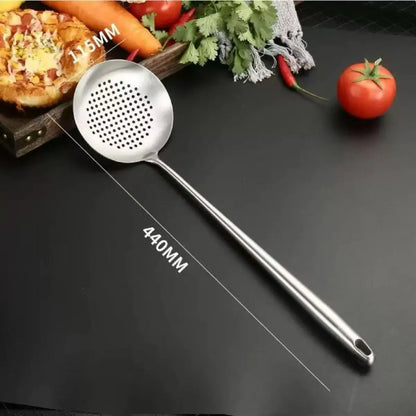 Stainless Steel Wok Spatula Metal kitchen utensils Slotted Turner Spoon Ladle Cooking Tools Utensil Set Kitchen Accessories
