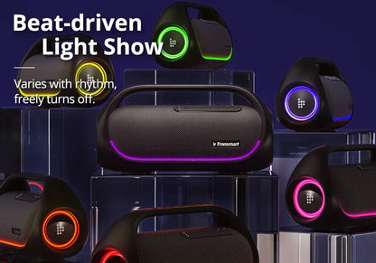 Tronsmart Bang Bluetooth Speaker Portable Party Speaker with Lossless Hi-Res Audio, Heavy Bass, App Control, Portable Handle