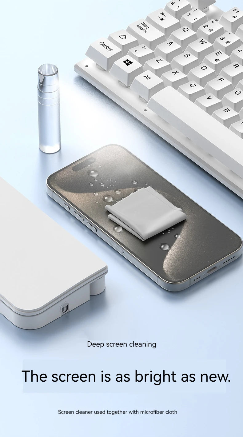 22-in-1 Multifunctional Cleaning Set Office Wristband Keyboard Support Leather Sponge Hand Holder Keyboard Palm Tray