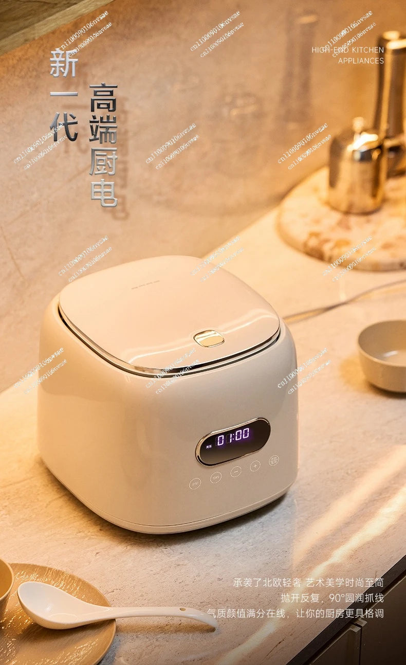 Rice cooker stainless steel 0 coated 3-4 people mini household rice soup separation 2-3 people rice cooker