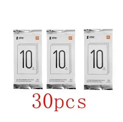 Original Xiaomi 3-inch ZINK Pocket Paper Self-adhesive Photo Print Sheets For Xiaomi Mini Pocket Photo Printer/Pocket Printer 1S