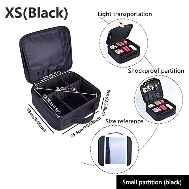 Large Capacity Cosmetic Case Waterproof Manicure Makeup Toolbox,Makeup Bag For Travel New Professional Tattoo Tool Makeup Case