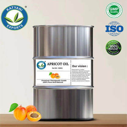 Industrial Grade 5 KG Apricot Kernel Carrier Oil Pure Prunus Armeniaca Oil Natural Cold Pressed - By Katyani Exports Wholesaler