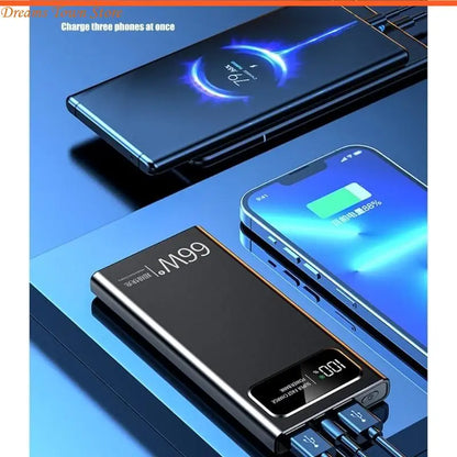 HX6A Fast 66W Mobile Power Adapter 20000/30000/40000mAh Battery