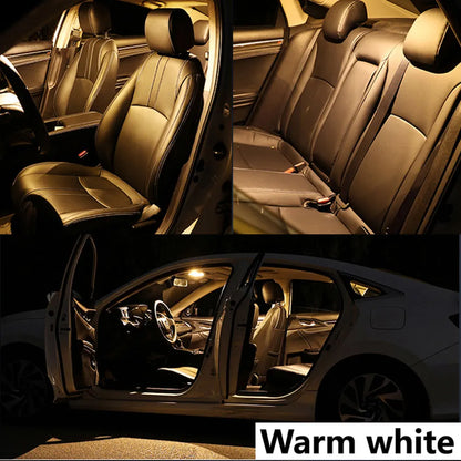 Car LED Interior Lights For Peugeot 106 107 108 206 Hatch Saloon SW CC Accessories Auto Dome Map Trunk Indoor Lamp Kit Canbus