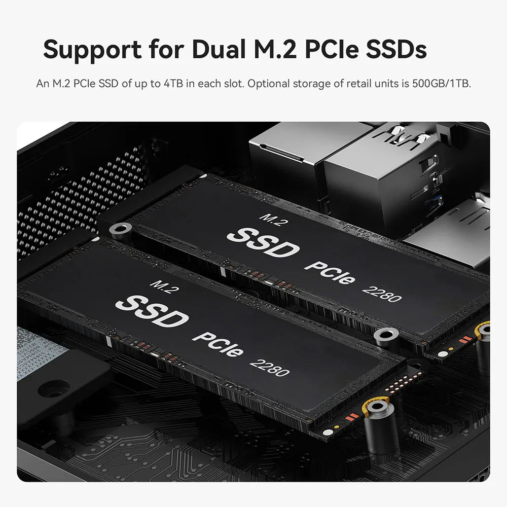 Beelink Mini PC SER5 Max AMD R7 6800U 7735HS R5 5500U R3 3200U 16G 500G NVME Windows Type-C Triple Screen Gamer Mini Computer
