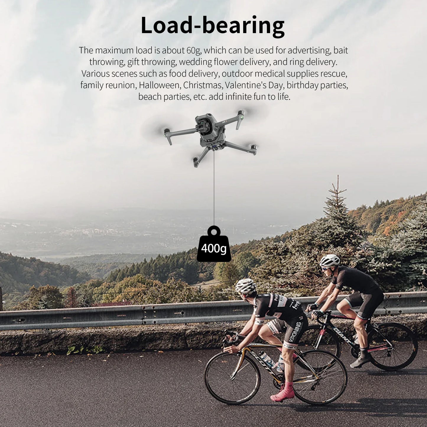 Airdrop System For DJI Air 3S/Air 3 Proposal Delivery Device Dispenser Thrower Dropping Transport For DJI Air 3 Accessories