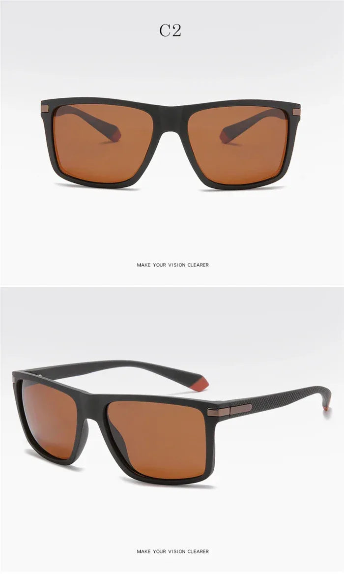 Outdoor Sport Square Nearsighted Sunglasses With Diopters Driving Anti-Glare Prescription Sun Glasses For Men 0 -0.5 -0.75 To -6