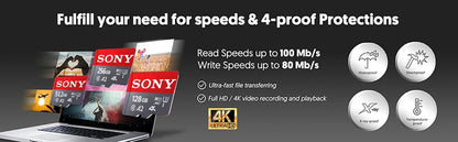 SONY SD Memory Card Extreme Micro TF SD Card 128GB 256GB 1TB 512GB A2 U3 V60 Flash Cards For Xiaomi Phone PC Camera