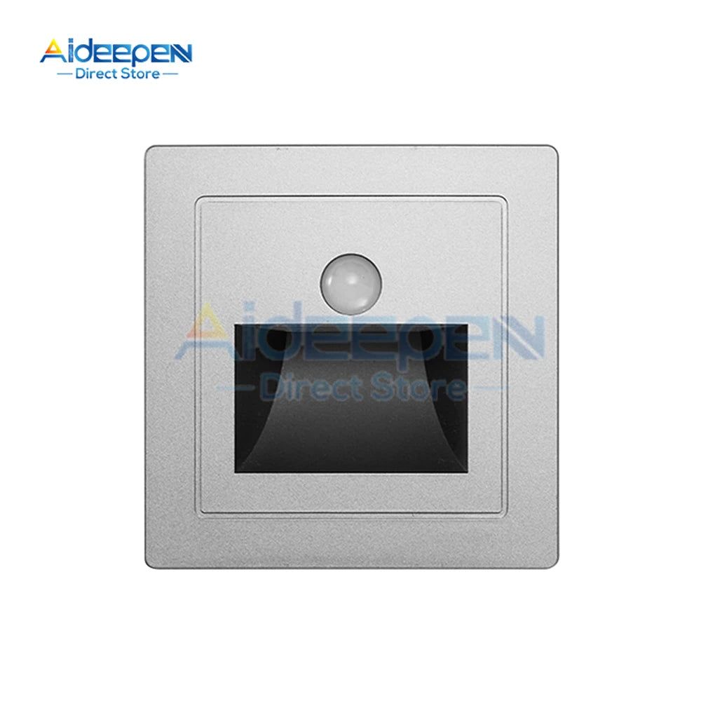 PIR Motion Detector Sensor Led Stair Light Infrared Human Body Induction Lamp Recessed Steps Ladder Staircase Bedroom Decoration