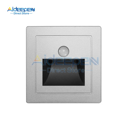 PIR Motion Detector Sensor Led Stair Light Infrared Human Body Induction Lamp Recessed Steps Ladder Staircase Bedroom Decoration