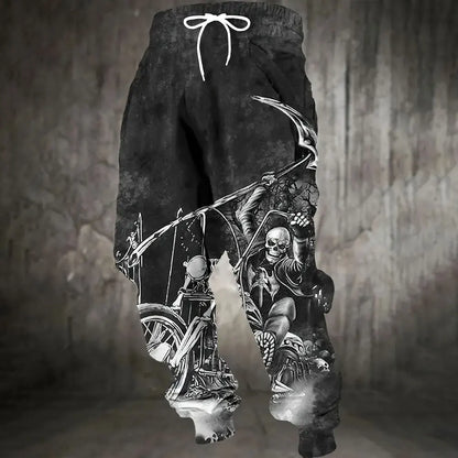 Men Loose Casual Pocket Drawstring Sweatpants Winter New Thick Warm Pants Fashion Letter Printed Sweatpants Men Tracksuit Pants