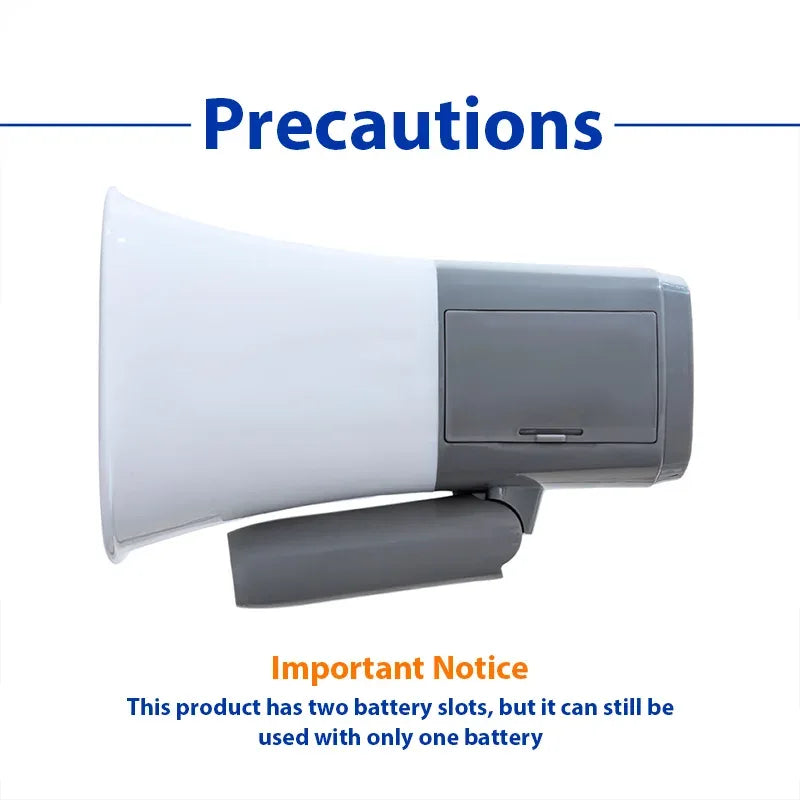 Megaphone Speaker Foldable Handle Portable Bullhorn For Selling Promotions Safe Drills Cheerleading Fans Coaches Outdoor Sports