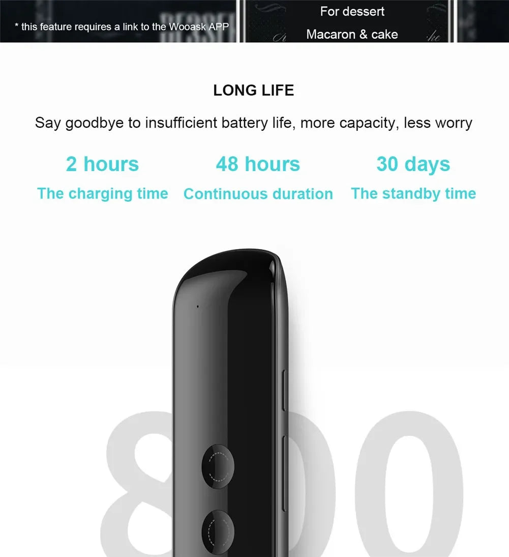 Voice Translate 144 Language APP Bluetooth Multi Languages Instant Translated Wireless Real Time Translator for Traveling Learn
