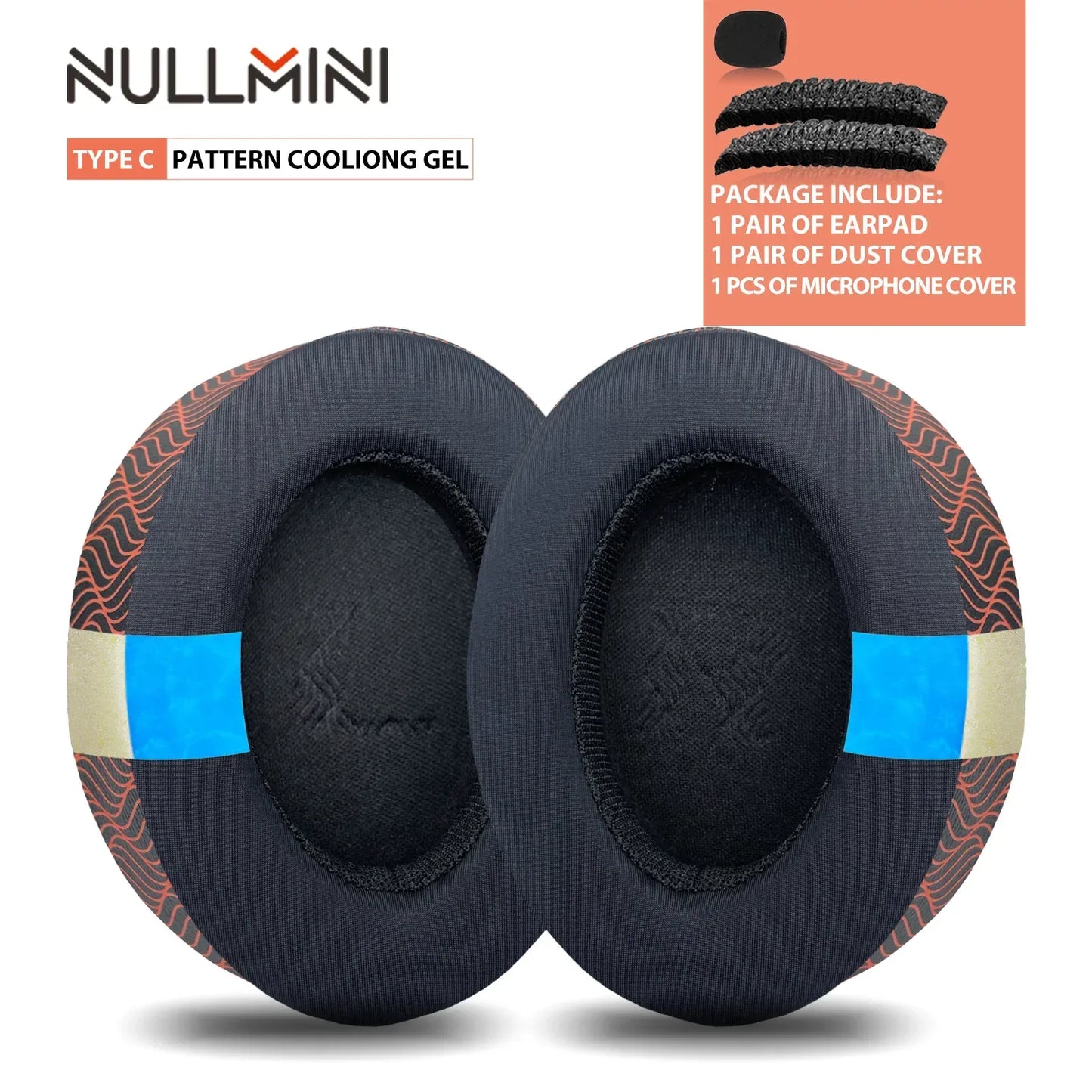 Nullmini Cooling Gel Earpads for Turtle Beach Elite Atlas Aero Headphones Replacement Cushion Sleeve Earmuffs