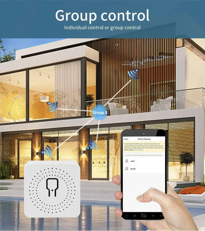 20A 16A Smart WiFi Switch DIY Automation Module 2-way Control CozyLife APP Remote Control Alexa Google Home Voice Control