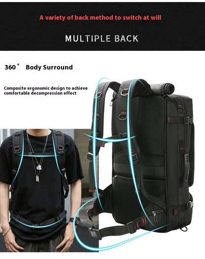 50L 70L Large Capacity Travel Backpack Luggage Sports Training Fitness Independent Shoes Storage Bag Laptop Bags