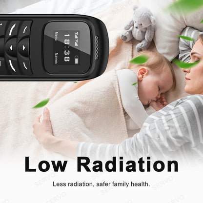 SERVO BM70 Mini Mobile Phone 2SIM Standby Bluetooth Dialer Call Recording Magic Voice MP3 Player Blacklist Small Cheap Cellphone